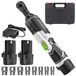 StarTech Accu-lithium-ion momentsleutel - Elektrische slagmoersleutel - 2 accu's - 90° hoek - Hoog koppel - Zwart