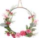Goodivery Metalen Bloemenring Decoratie Roze