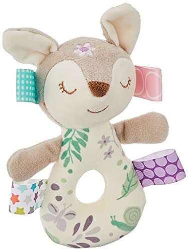 Taggies Gevulde Dier Zachte Ring Rattle, Flora Fawn