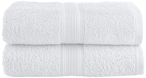NatureMark Set van 2 Saunahanddoeken, Premium Kwaliteit, 80 x 200 cm, 100% Katoen, Wit