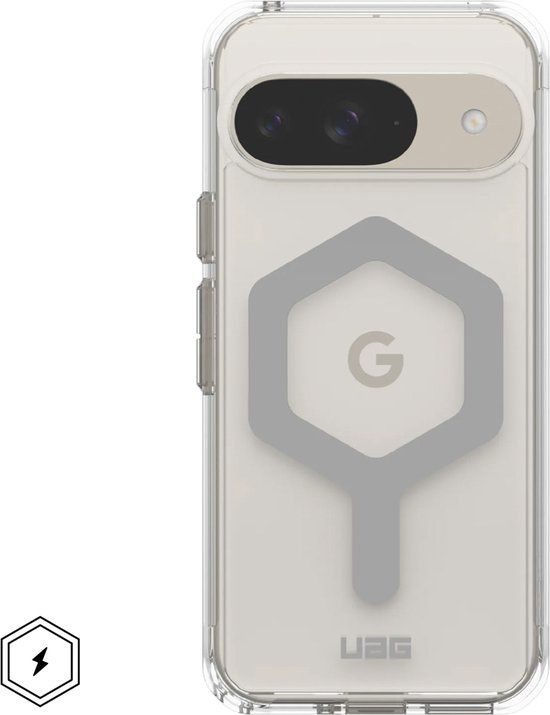 Urban Armor Gear Plyo Hoesje Geschikt voor Google Pixel 9 | Compatibel met MagSafe | Back Cover met Magneet | Militaire Standaard | Transparant