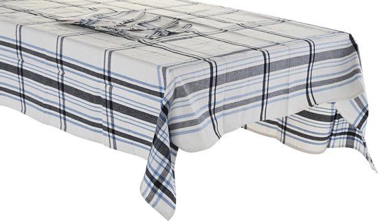DKD Home Decor Placemat - 150 x 150 cm - Wit - Katoen