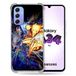 Cokitec Beschermhoes van gehard glas voor Samsung Galaxy A34 5G Manga Naruto VS