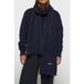 10DAYS Foulard doux en tricot poilu bleu marine foncé