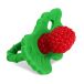 Baby&Travel RazBerry Bijtring | Siliconen van levensmiddelenkwaliteit, BPA-vrij, handsfree ontwerp, BerryBumps fruittextuur voor sensorische ontwikkeling