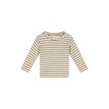 A Tiny Story rechtvallende gestreepte longsleeve - ecru