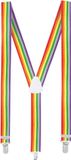 Heble® Ben's Brede Bretels Regenboog - Fashion Bretels voor feest gelegenheden - Feest kleding