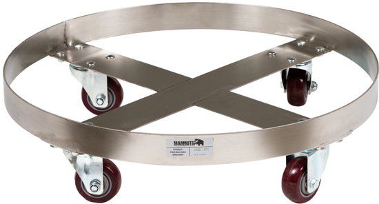 Mammuth Vatenroller RVS 200L vaten Blauw Metaal 7.5 cm