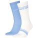 Calvin Klein 2P Cotton Logo Stripe Crew Socks Hellblau One Size Herren