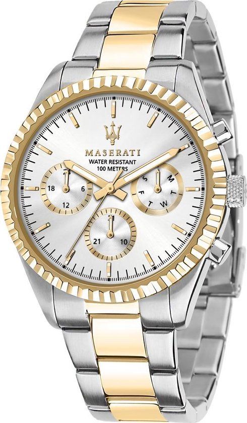 Maserati R8853100021 Herenhorloge - Zilverkleurig - Quartz - 43 mm