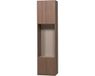WOOOD Build Smalle Half Open Opbergkast - Walnoot Fineer - Bruin