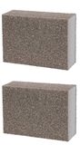 Cycllingcolors 2 x schuursponzen, vierzijdig, voor hout, doe-het-zelf, korrel 80