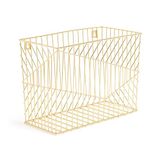 U Brands Metalen hangende bestandsorganisator, Letterformaat, Desktop Accessoire, Vena Collection, Goud