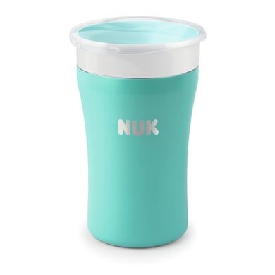 NUK Drinkbeker Magic Kop - Roestvrij Staal - Turquoise - Met Thermo Functie