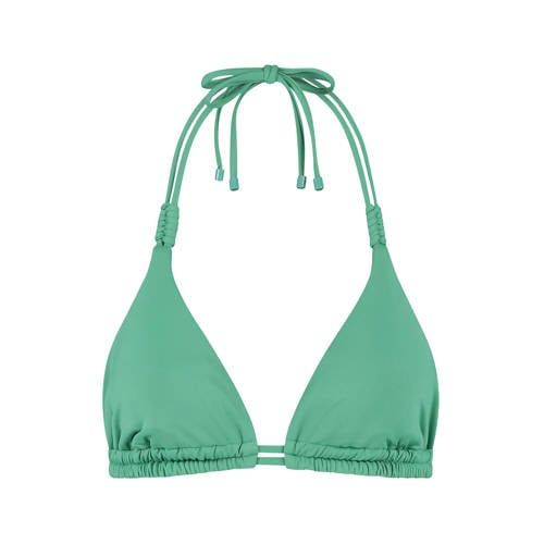 Cyell Green Oasis voorgevormde triangel bikinitop groen