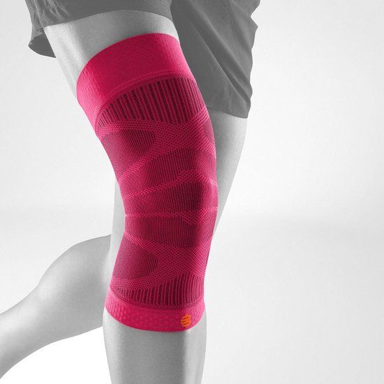 Bauerfeind Sports Compression Knee Support - Roze - L - 1 Stuk