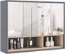 Homcom Armoire murale MDF 80x20x60cm Gris