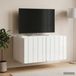 Prolenta Maison Exclusive Wandmontierter TV-Schrank 59,5 x 41 x 30 cm Hochglanz Weiß