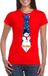 Bellatio Decorations Shoppartners Bv Rood kerst T-shirt voor dames - Sneeuwpoppen stropdas print XL