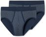 SCHIESSER Sport-Slip Heren 2-pack Katoen Blauw XL