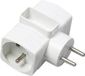 Erard 8362 prise adaptateur Type F Typ C (Eurostekker) + Type F Blanc