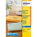 Avery QuickPEEL Inkjet adresetiketten Transparant 525 stuks