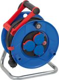 Brennenstuhl Garant IP44 kabeltrommel (25m, 3 stopcontacten, kunststof, blauw/zwart)