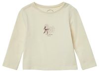 s.Oliver T-shirt Kinderen Unisex Lichtbeige Katoen Korte Mouw Aansluitend 62