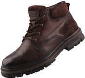 Dockers by Gerli Heren Leren Laarzen Donkerbruin 59MH001-460380