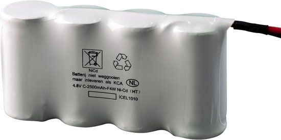 Bse Emergency lighting battery 4x C Side By Side 4.8V 2.5Ah