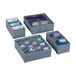 Relaxdays lade organizer, 4-delige set, grijs