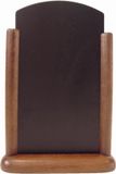 Elegant Top Tafel Krijtbord 20x28 cm Donker Bruin