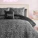 Ensemble de literie en satin, motif léopard, pour lit simple, 6 pièces