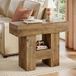 Tribesigns Table console étroite - Table d'appoint en MDF - 2 étagères de rangement - Style ferme - 80 x 30 cm - Charge max 45 kg