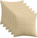 vidaXL Kussensloop 6 stuks ALMELO Grijs Groen 45 x 45 cm corduroy