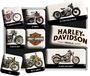 Nostalgic Art Harley Davidson koelkastmagneet Meerkleurig 9 stuk(s)