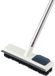 Unyqoos® Telescopische vloerwisser 2-in-1, 38–108 cm, borstel met stevige borstelharen en siliconen schraper, 45° ergonomisch ontwerp, geschikt voor tegels, hout, badkamer en terras