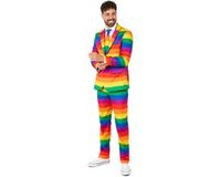 Suitmeister Rainbow - Heren Pak - Carnavalskleding - Pride - Kostuum - Gekleurd - Maat S