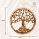 Omgoods - Décoration murale en bois faite à la main - Arbre de vie 20 cm