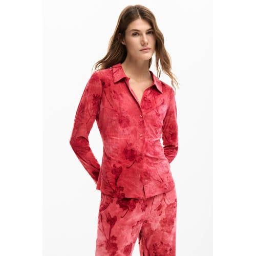 Desigual gebloemde blouse rood