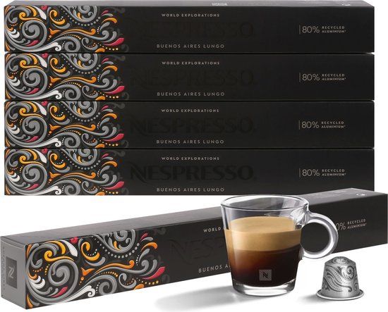 Nespresso Buenos Aires Lungo Smaak Koffiecapsules