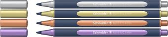 Schneider Schrijfwaren Schneider Paint-It 050 Rollerball Metallic Assorti 0.4mm 4 Stuks