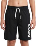 BOSS Hugo Boss Logo Zwemshort Junior - Maat 152 - Zwart/Wit