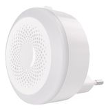 EMOS - Elegant LED-nachtlampje voor stopcontact, rond, oriëntatielicht met schakelaar, 230V, eurostekker, warm wit