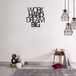 Homemania Wanddecoratie Words 65x70 cm staal zwart