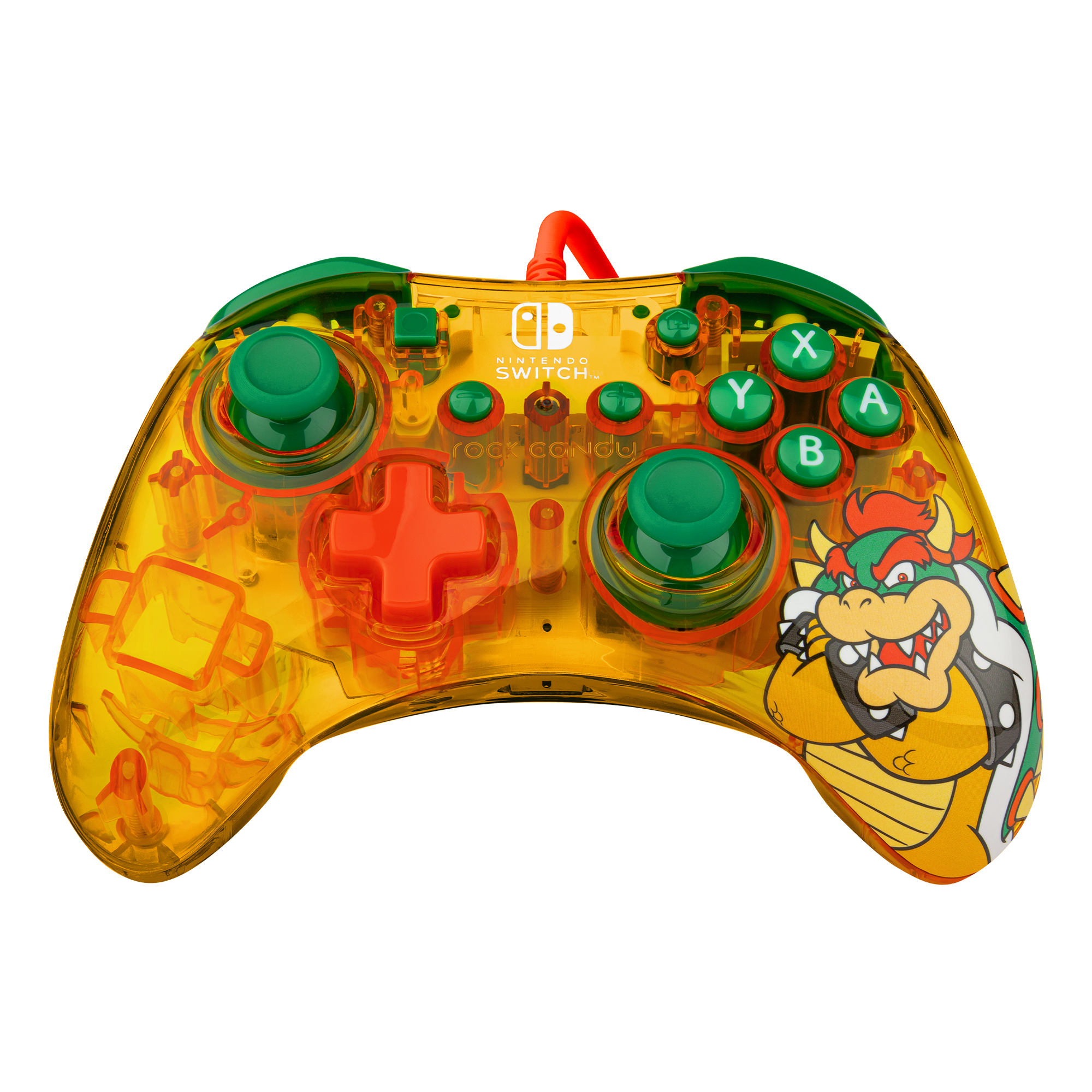 PDP Rock Candy - Lemon Bomb Bowser - Gamepad - Geel/Groen - Bedraad