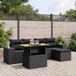 Maison Exclusive - Ensemble de meubles de jardin 6 pièces avec canapé et coussins, noir, en polyrotin