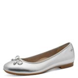 Tamaris Dames Ballerinas Van Leer Met Strik