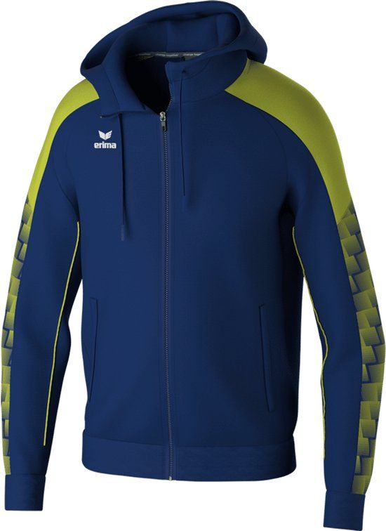 Erima Evo Star Trainingsjack Met Capuchon Heren - Marine / Lime - XXL