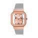 TOUS Analoog horloge met D-Bear Party stalen armband, Roségoud + zilver, Klassiek